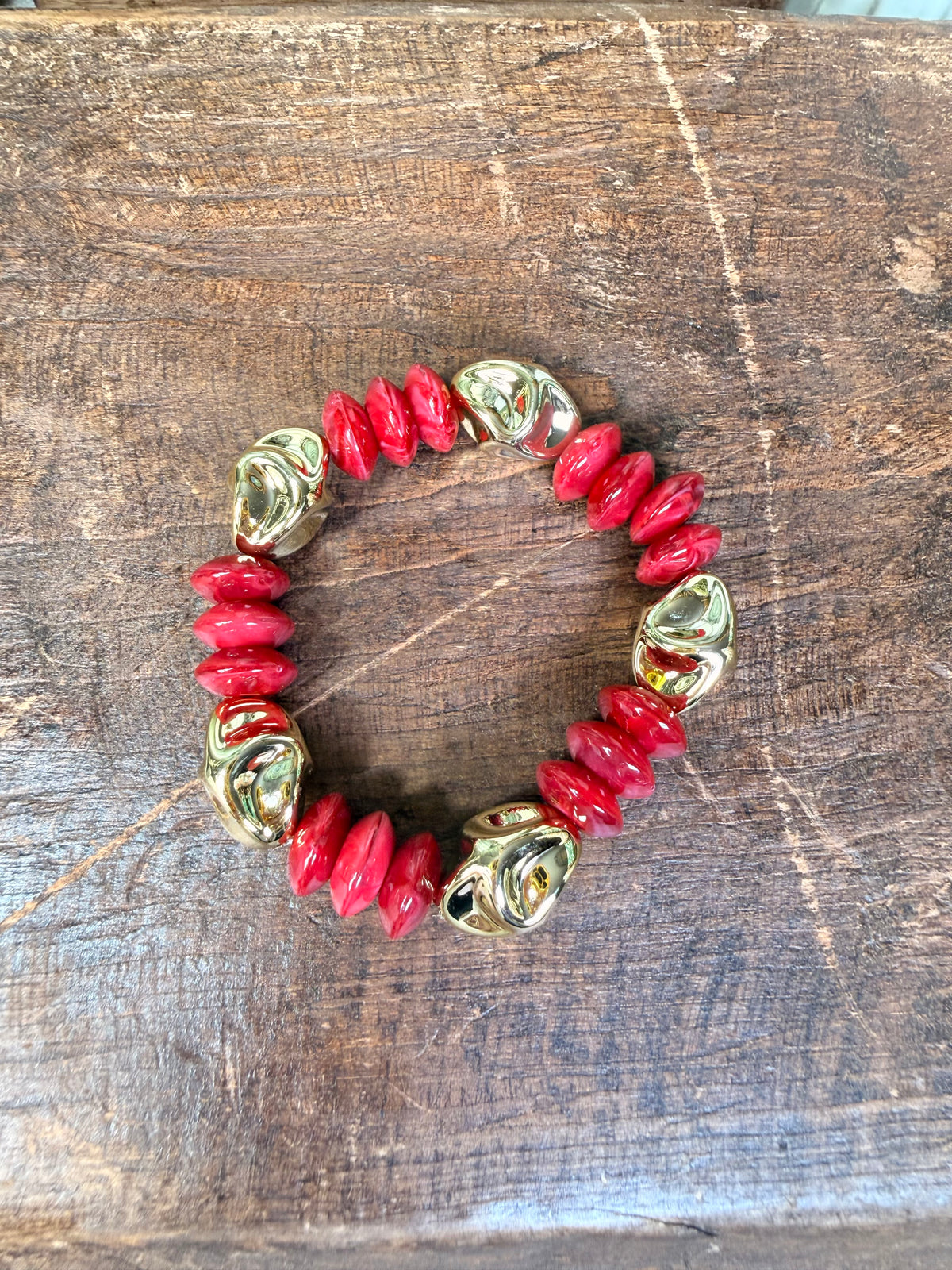 Colorful & Gold beaded Bracelets