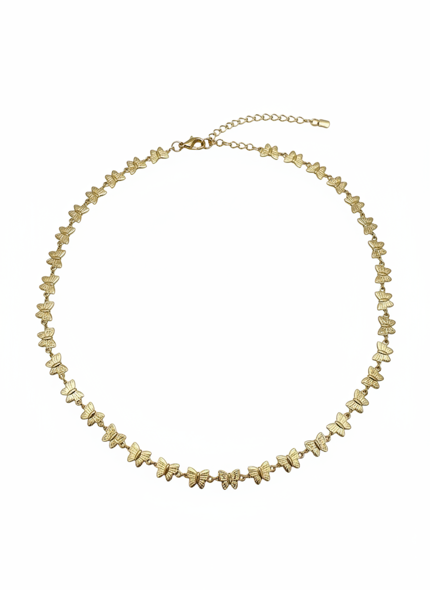 Butterfly chain necklace