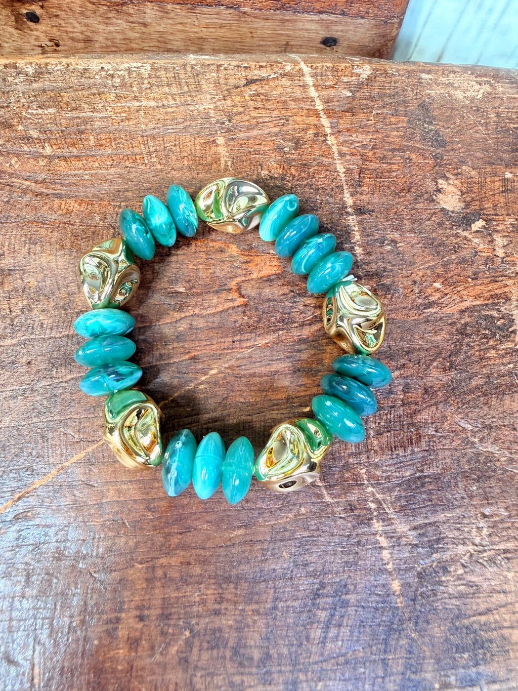 Colorful & Gold beaded Bracelets
