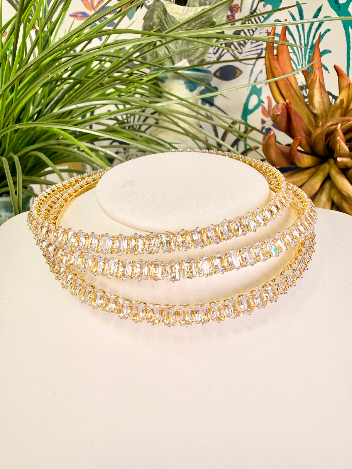 CZ Cuff Necklace