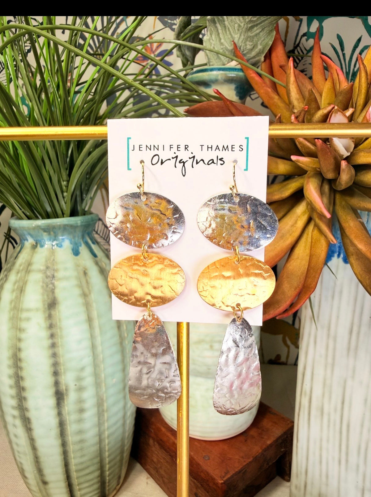 Two toned earrings