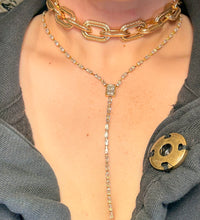 Load image into Gallery viewer, Emerald rhinestone necklace
