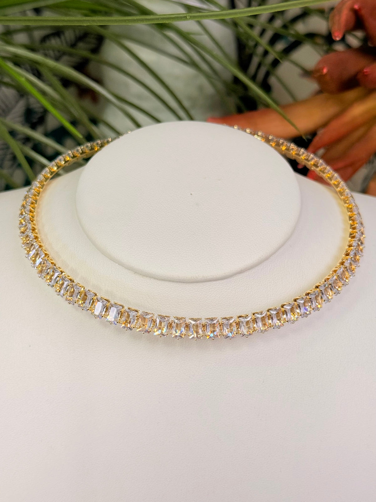 CZ Cuff Necklace