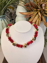 Load image into Gallery viewer, Colorful &amp; Gold beaded
