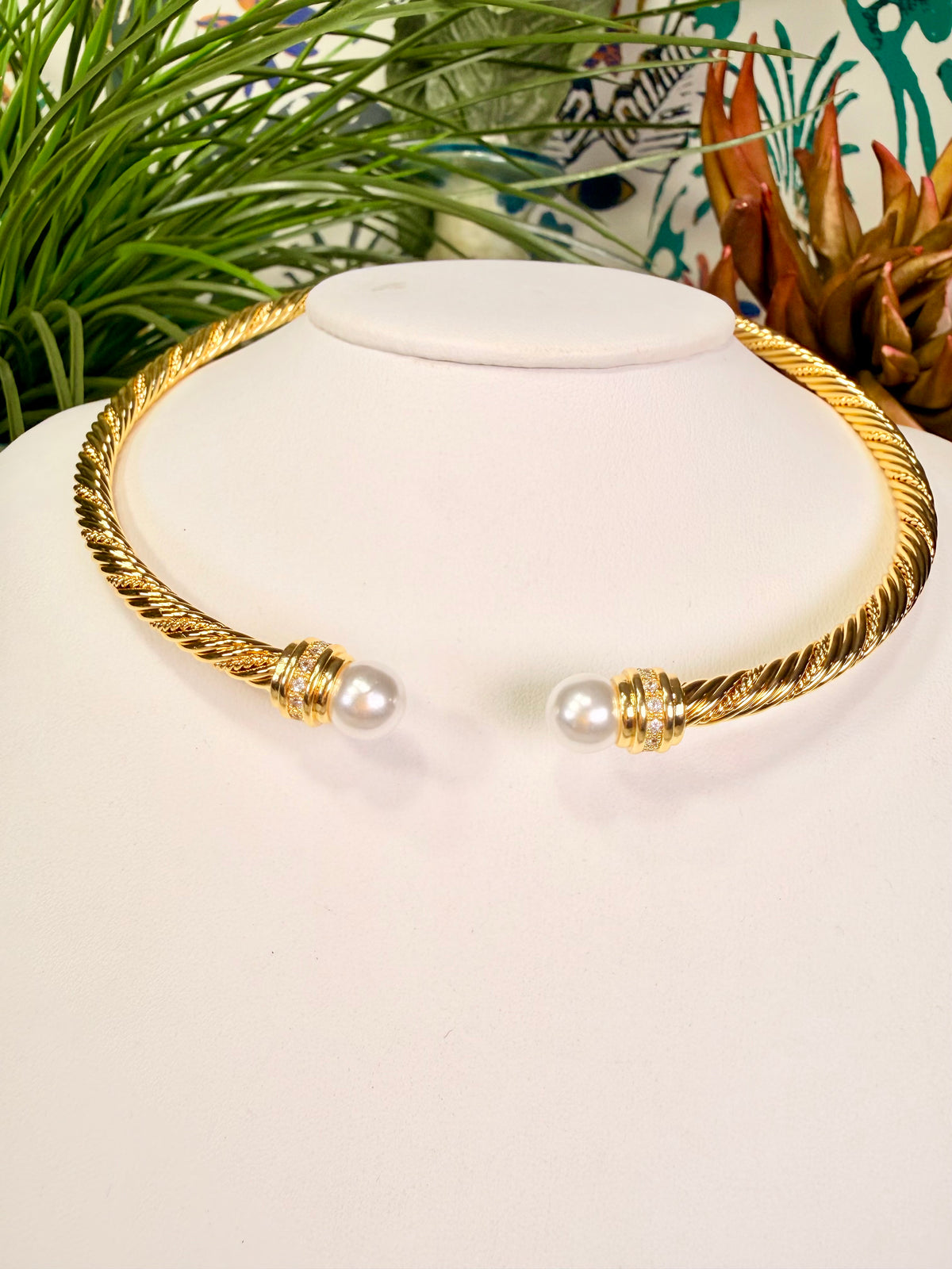 Pearl Cuff Necklace