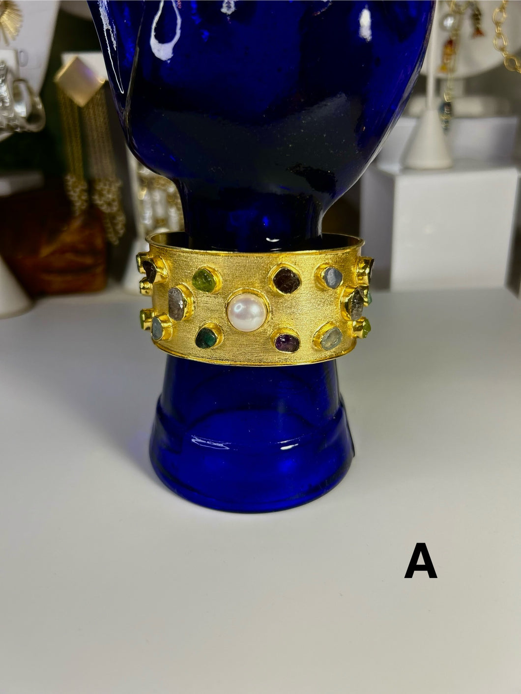 Gemstone cuff A