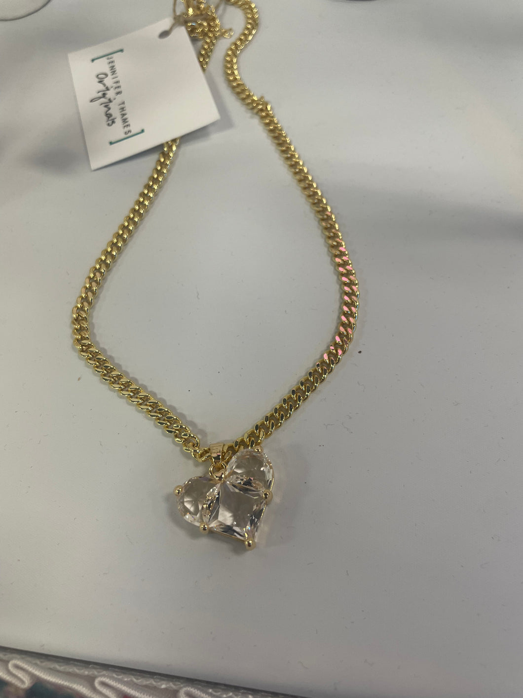 Crystal heart necklace