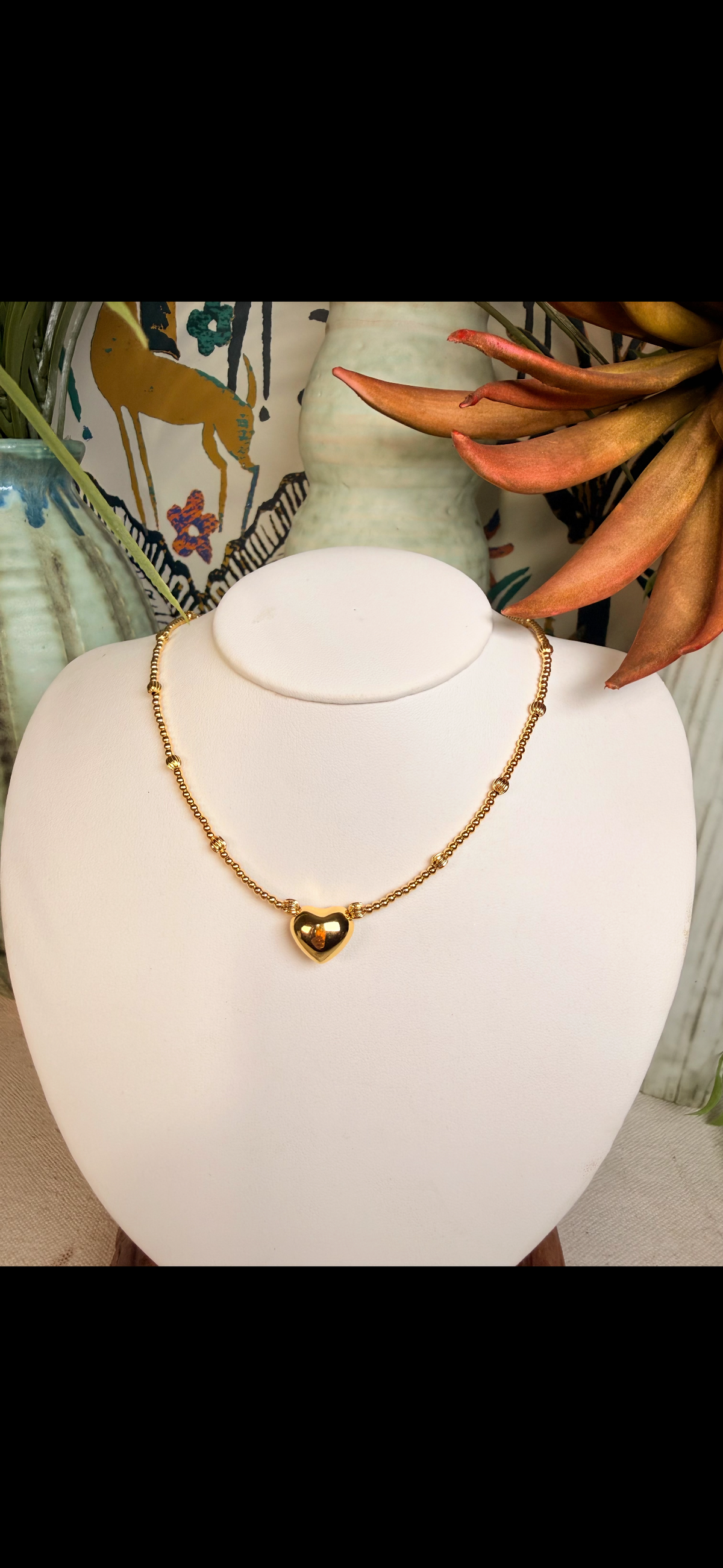 Puffer Heart Necklace