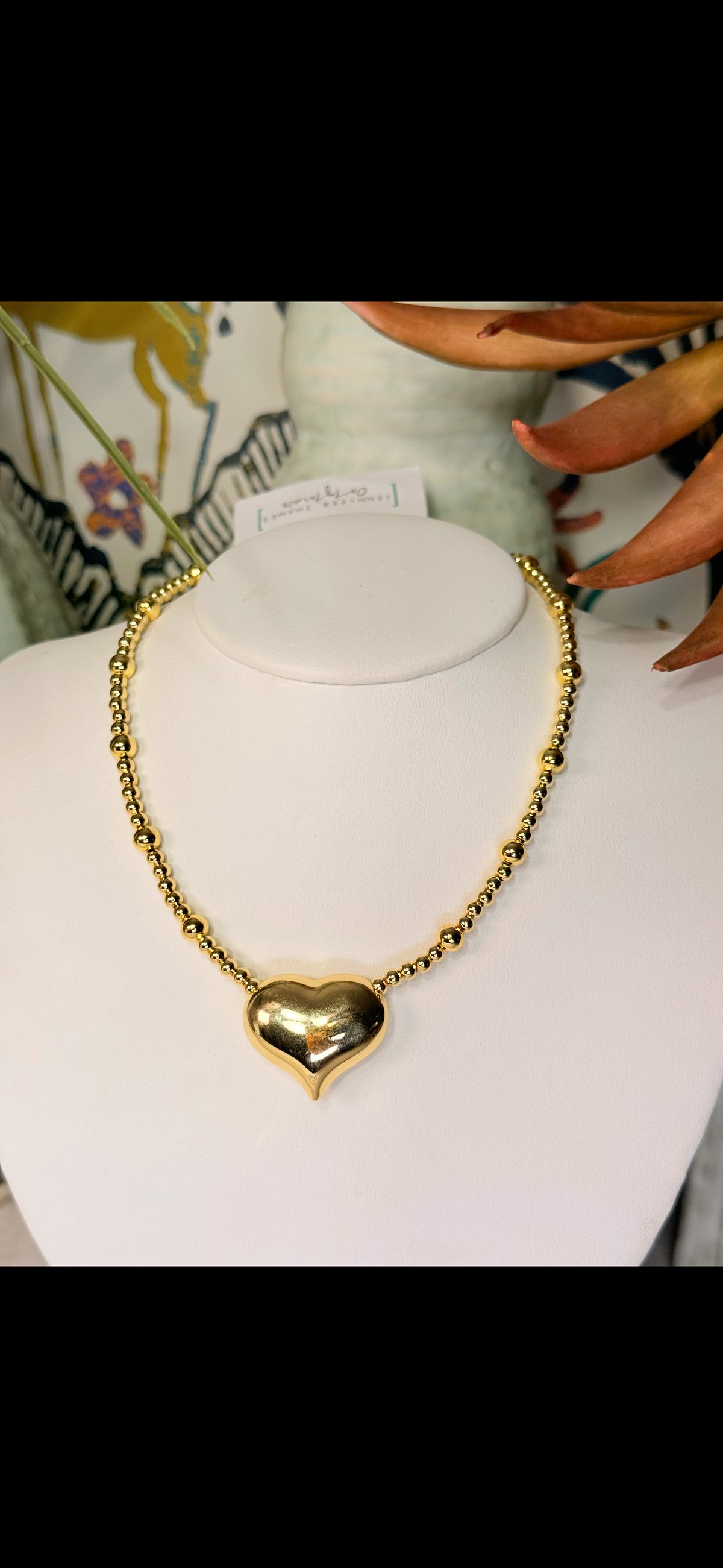 Puffer Heart Necklace