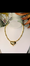 Load image into Gallery viewer, Puffer Heart Necklace
