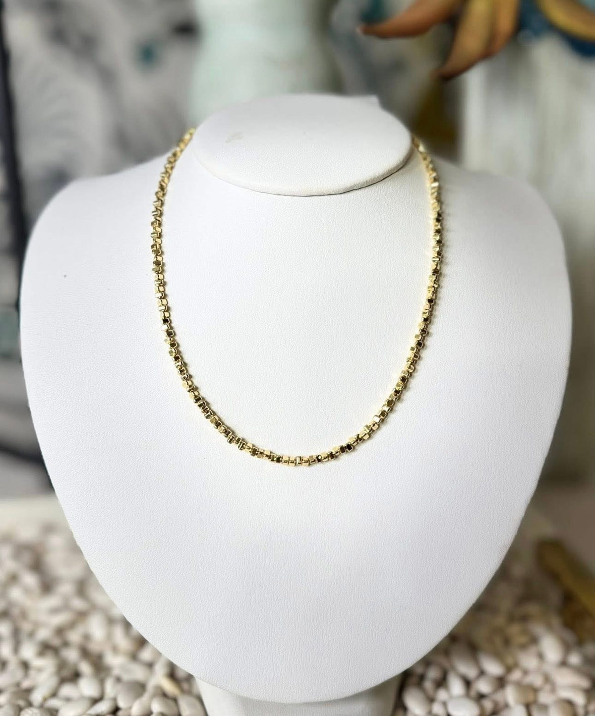 Crinkle Beaded Necklace