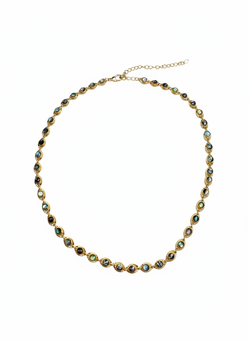 Labradorite chain necklace