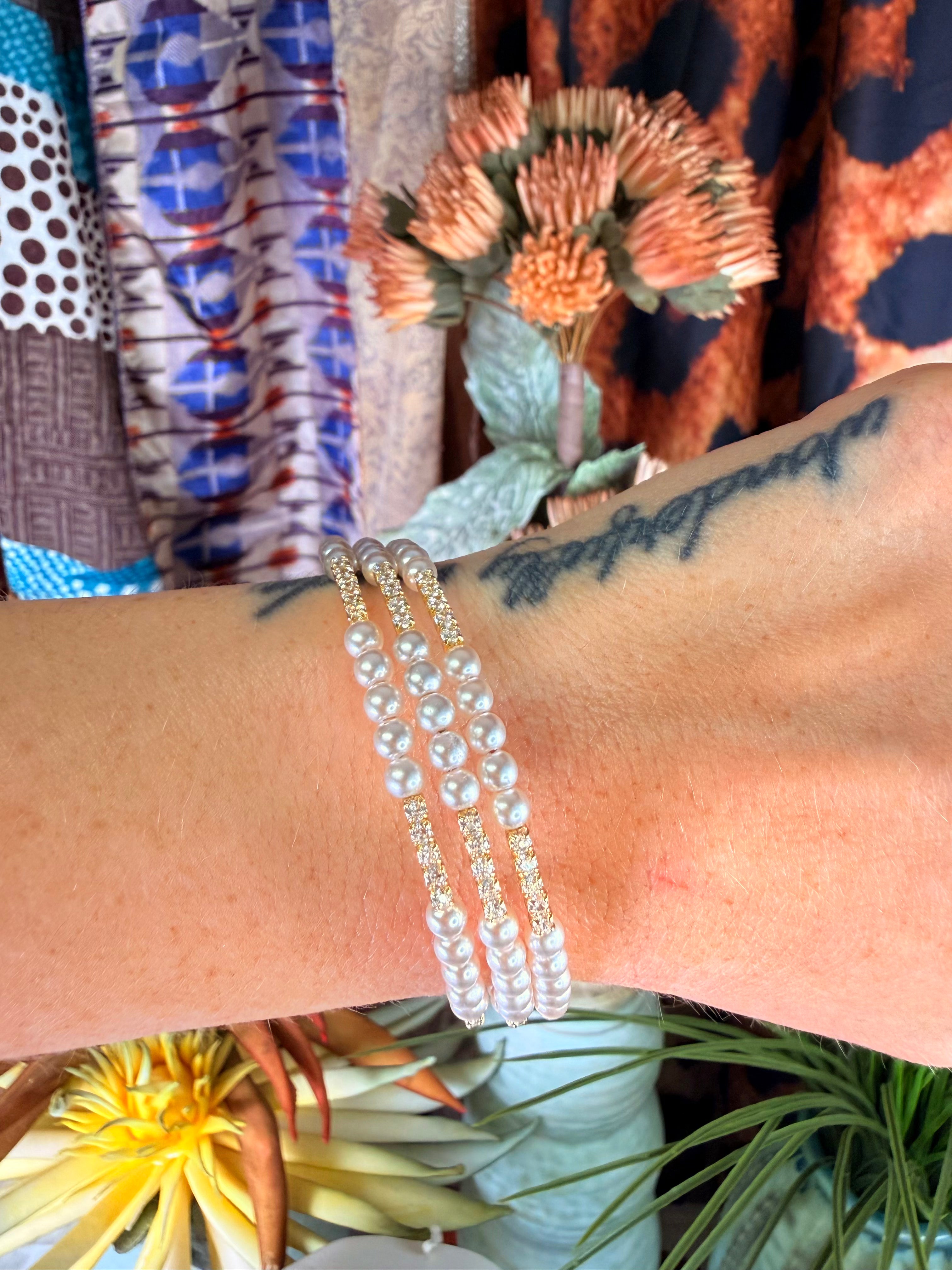 Freshwater Pearl Wrap Bracelet