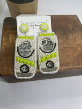 Load image into Gallery viewer, White Claw Beaded Earrings
